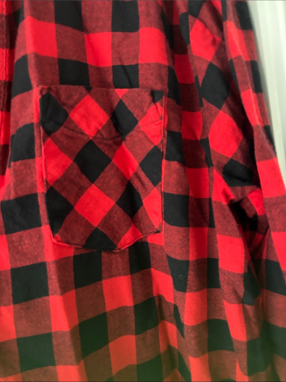 GAP & Old navy Red Plaid Button-Front dress size xl - Picture 6 of 7